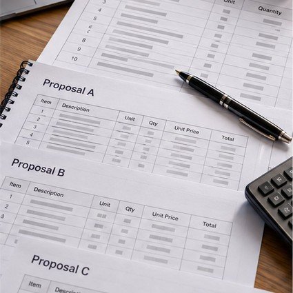 كيف تقارن بين عروض أسعار المقاولات بطريقة صحيحة؟